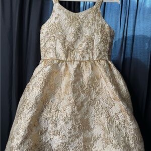 Elegant Cream Lace Kids Dress